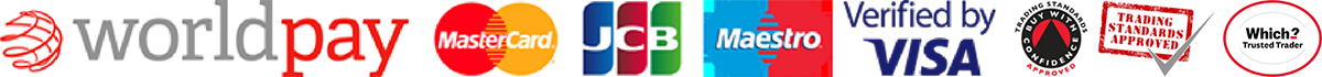 Accreditation and payment logos