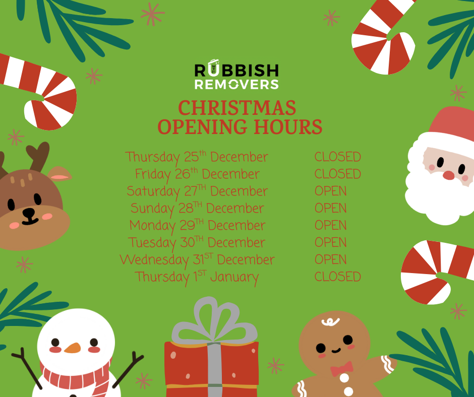 Christmas opening hours: closed 25 and 26 December and 1 January, open 27 to 31 December