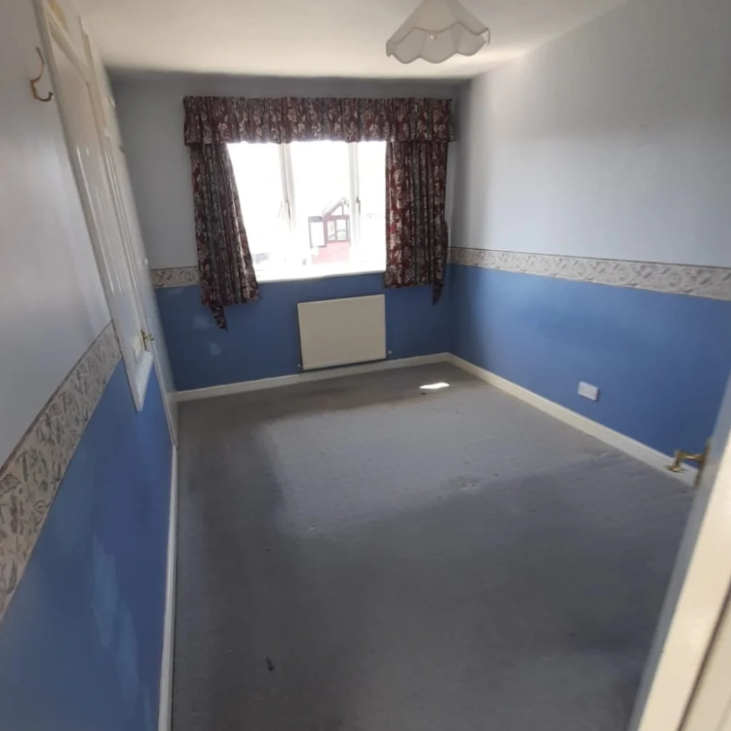 A cleared empty bedroom after a removal service by The Rubbish Removers