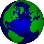 A cartoon image of the earth