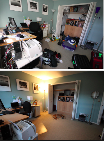 De-cluttering rubbish