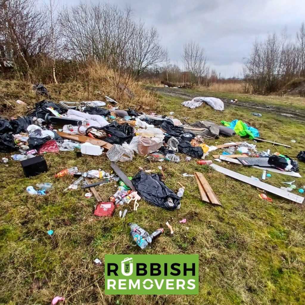 Image of fly tipped waste we cleared from a Cheshire West Fly Tipping clearance.