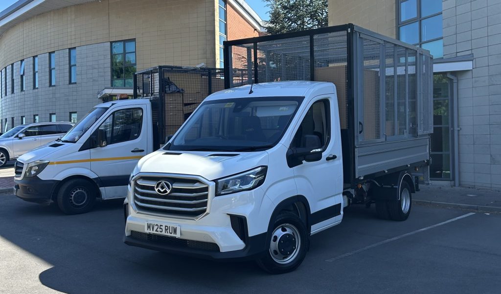 The Rubbish Removers vans being loaded during an office clearance