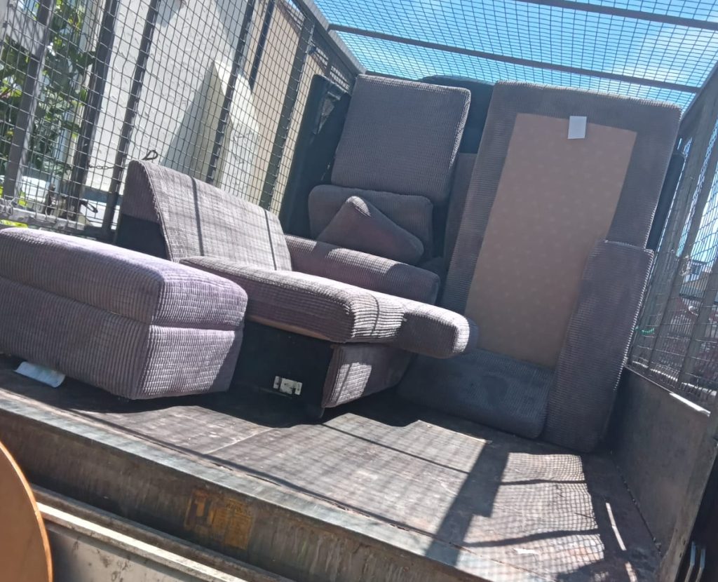 A modular Sofa Cleared From a top floor flat in Broomhall by our Sheffield Junk Collection team.