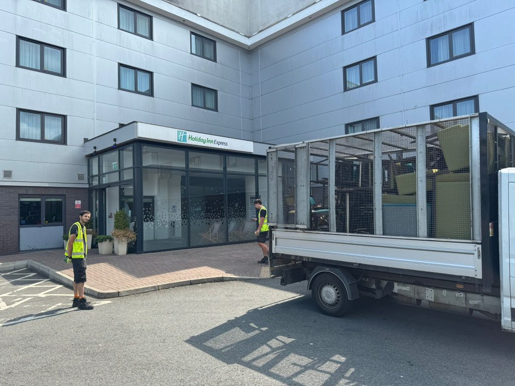 Our Skip Hire Alternative Team in Sefton Clearing1 x full load of bulky waste from a Hotel.