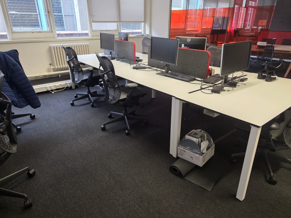 Desks and chairs cleared from a Manchester Office Clearance by The Rubbish Removers