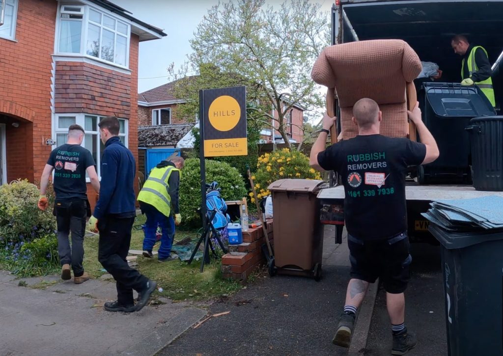 Image showing our teams clearing a property of furniture items.