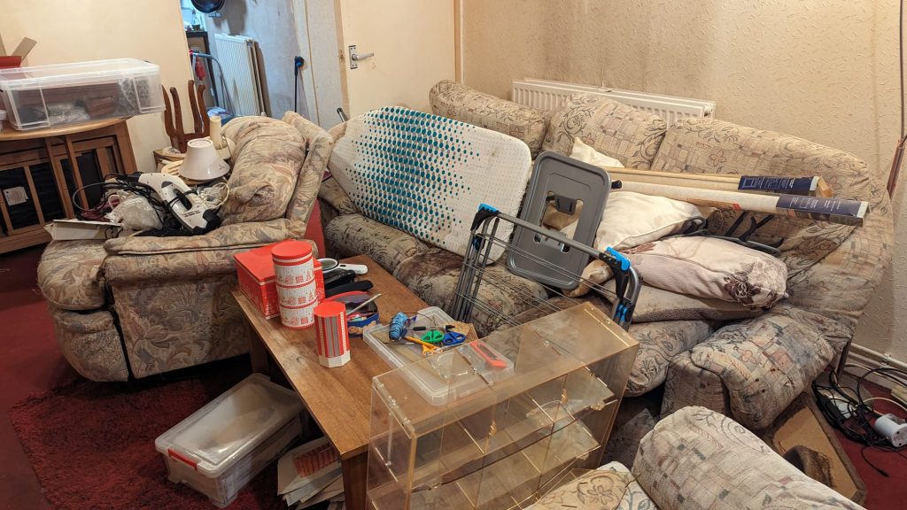 Image of items within a property prior to us clearing it out.