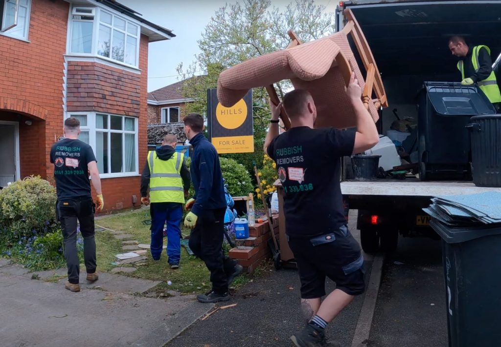 A comprehensive house clearance service being completed