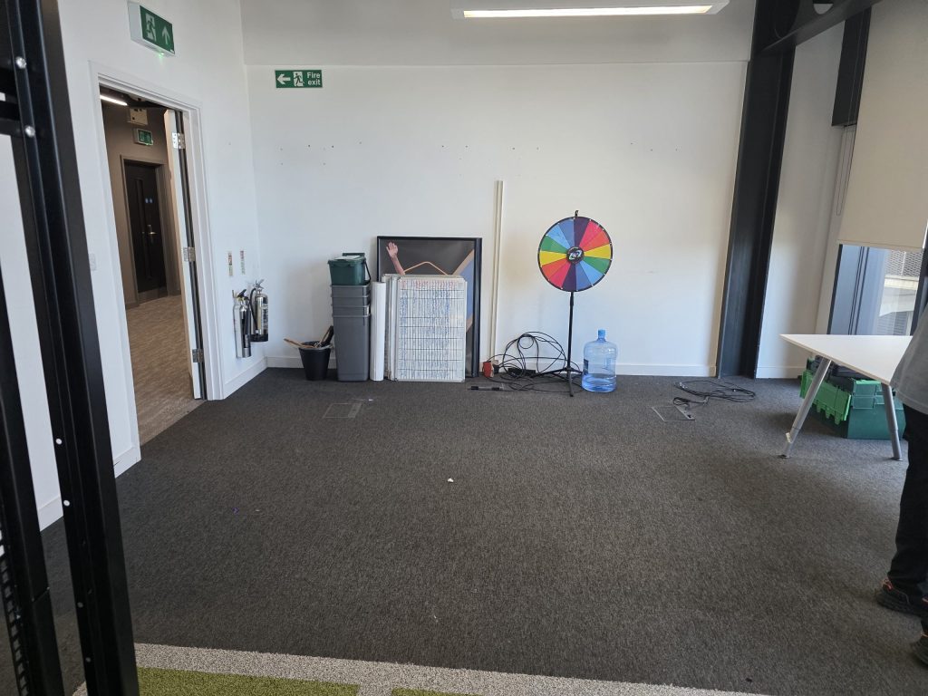 Office space on floor 2 before the MediaCity office clearance began