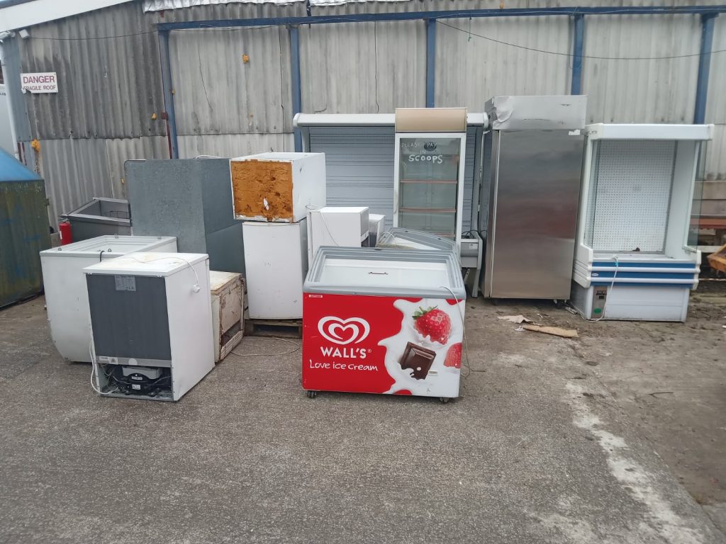 Image showing all the different types of fridge/ freezers we can take.