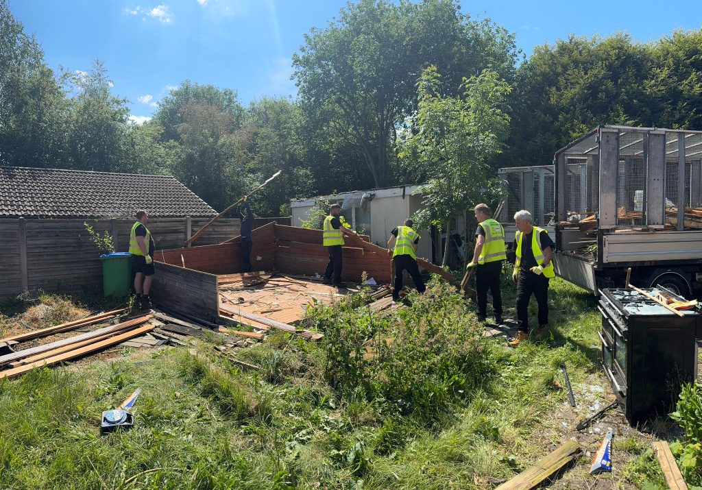 The Rubbish Removers team carrying out a larger Rubbish Removal where a site visit may be useful.