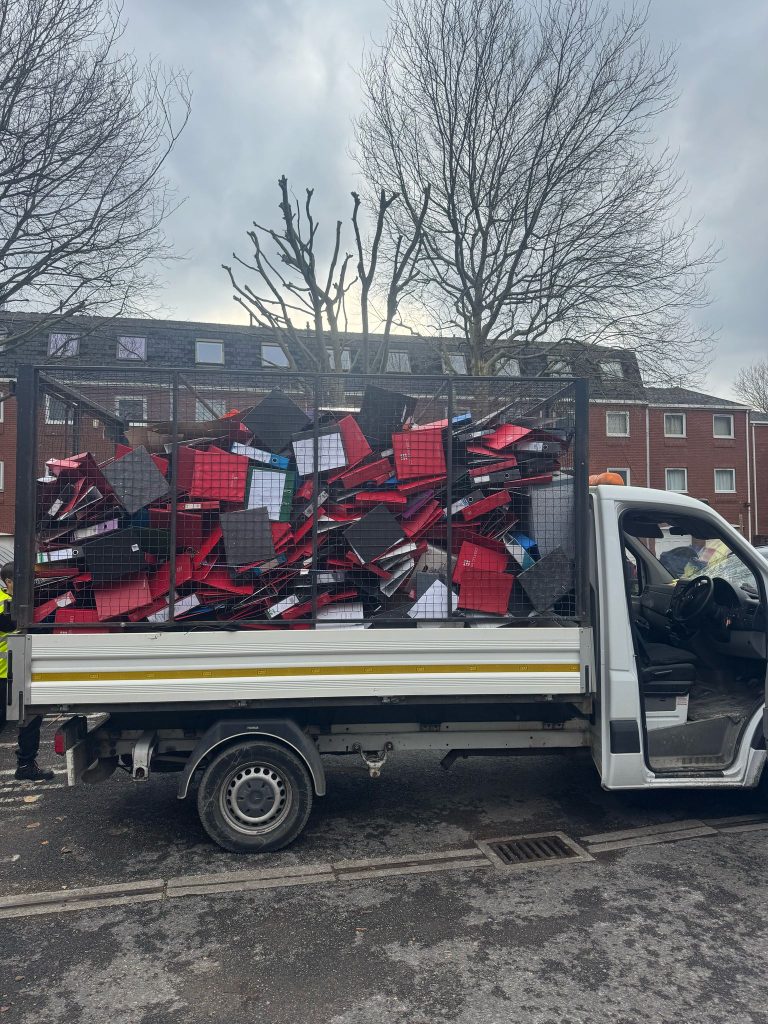 1 x full load of mixed waste including files from an office in manchester.