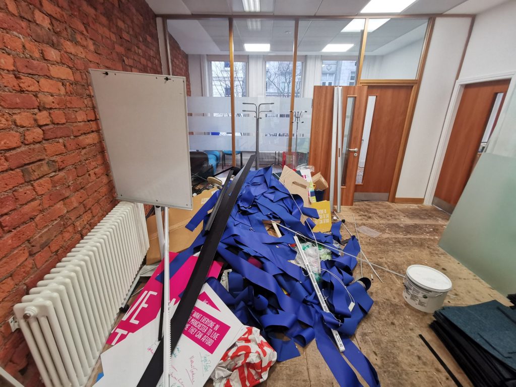 Trade waste that we cleared from an office.