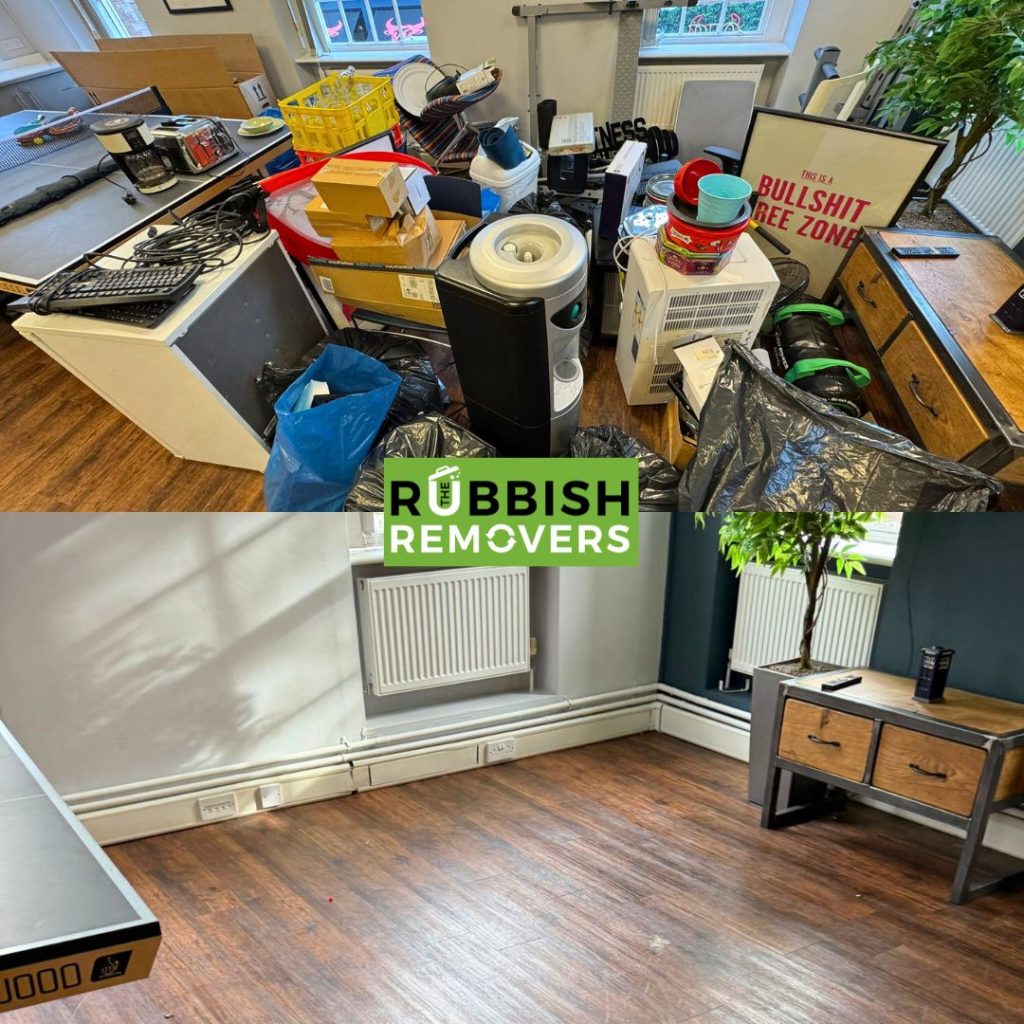 Image showing before and after of a property cleared.