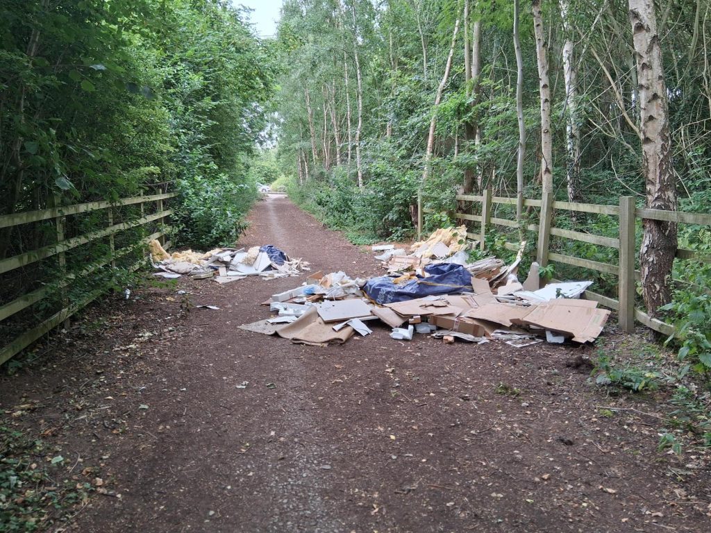 Vehicle access allowed our team to load the waste directly from the track.